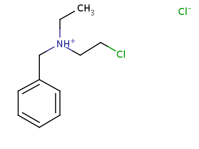 Benzenemethanamine,n-(2-chloroethyl)-n-ethyl-, hydrochloride (1:1)Structure,23510-14-7Structure Benzenemethanamine,n-(2-chloroethyl)-n-ethyl-, hydrochloride (1:1) Structure,23510-14-7Structure