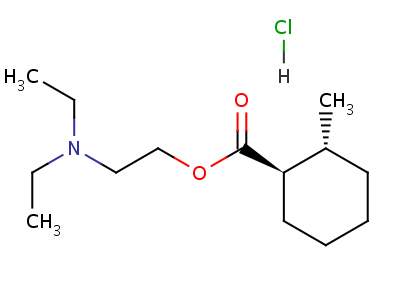 Cyclohexanecarboxylicacid, 2-methyl-, 2-(diethylamino)ethyl ester, hydrochloride, cis-(9ci)Structure,26208-52-6Structure Cyclohexanecarboxylicacid, 2-methyl-, 2-(diethylamino)ethyl ester, hydrochloride, cis-(9ci) Structure,26208-52-6Structure