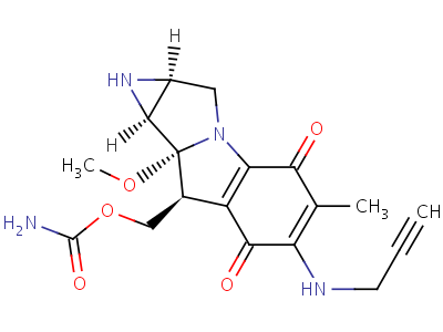 N(6)-2-丙炔絲裂霉素 c結構式,78142-79-7結構式