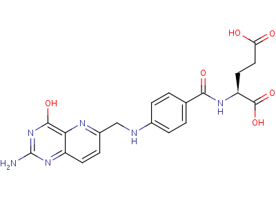 (9CI)-N-[4-[[(2-氨基-1,4-二氫-4-氧代吡啶并[3,2-d]嘧啶-6-基)甲基]氨基]苯甲?；鵠-L-谷氨酸雙鹽酸鹽結(jié)構(gòu)式,78711-40-7結(jié)構(gòu)式