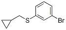(3-Bromophenyl)(cyclopropylmethyl)sulfaneStructure,1000576-47-5Structure (3-Bromophenyl)(cyclopropylmethyl)sulfane Structure,1000576-47-5Structure