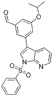 3-異丙氧基-5-(1-(苯基磺?；?-1H-吡咯并[2,3-b]吡啶-3-基)苯甲醛結(jié)構(gòu)式_1001414-26-1結(jié)構(gòu)式