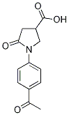 1-(4-Acetylphenyl)-5-oxopyrrolidine-3-carboxylic acidStructure,100394-11-4Structure 1-(4-Acetylphenyl)-5-oxopyrrolidine-3-carboxylic acid Structure,100394-11-4Structure