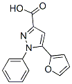 5-(2-Furyl)-1-phenyl-1H-pyrazole-3-carboxylic acidStructure,100537-55-1Structure 5-(2-Furyl)-1-phenyl-1H-pyrazole-3-carboxylic acid Structure,100537-55-1Structure