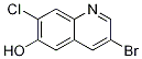 3-Bromo-7-chloro-6-quinolinolStructure,1009811-89-5Structure 3-Bromo-7-chloro-6-quinolinol Structure,1009811-89-5Structure