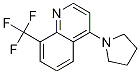 4-(Pyrrolidin-1-yl)-8-(trifluoromethyl)quinolineStructure,1020253-07-9Structure 4-(Pyrrolidin-1-yl)-8-(trifluoromethyl)quinoline Structure,1020253-07-9Structure