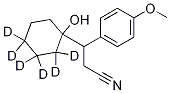 1-(2-Cyano-1-(4-methoxyphenyl)ethyl)cyclohexanol-d6Structure,1020719-31-6Structure 1-(2-Cyano-1-(4-methoxyphenyl)ethyl)cyclohexanol-d6 Structure,1020719-31-6Structure