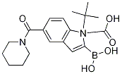 1H-Indole-1-carboxylic acid, 2-borono-5-(1-piperidinylcarbonyl)-, 1-(1,1-dimethylethyl) esterStructure,1021342-97-1Structure 1H-Indole-1-carboxylic acid, 2-borono-5-(1-piperidinylcarbonyl)-, 1-(1,1-dimethylethyl) ester Structure,1021342-97-1Structure
