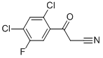 Benzenepropanenitrile, 2,4-dichloro-5-fluoro- -oxo-Structure,103318-74-7Structure Benzenepropanenitrile, 2,4-dichloro-5-fluoro- -oxo- Structure,103318-74-7Structure