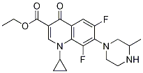 Ethyl1-cyclopropyl-6,8-difluoro-7-(3-methylpiperazin-1-yl)-4-oxo-1,4-dihydroquinoline-3-carboxylateStructure,103460-87-3Structure Ethyl1-cyclopropyl-6,8-difluoro-7-(3-methylpiperazin-1-yl)-4-oxo-1,4-dihydroquinoline-3-carboxylate Structure,103460-87-3Structure