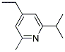 (9CI)-4-乙基-2-甲基-6-(1-甲基乙基)-吡啶結(jié)構(gòu)式_104223-97-4結(jié)構(gòu)式