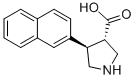 (3S,4R)-4-(naphthalen-2-yl)pyrrolidine-3-carboxylic acidStructure,1049978-40-6Structure (3S,4R)-4-(naphthalen-2-yl)pyrrolidine-3-carboxylic acid Structure,1049978-40-6Structure