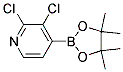 Pyridine, 2,3-dichloro-4-(4,4,5,5-tetramethyl-1,3,2-dioxaborolan-2-yl)-Structure,1073353-78-2Structure Pyridine, 2,3-dichloro-4-(4,4,5,5-tetramethyl-1,3,2-dioxaborolan-2-yl)- Structure,1073353-78-2Structure