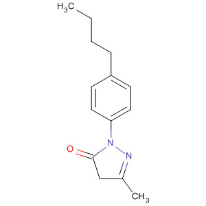 1-(4-Butylphenyl)-3-methyl-2-pyrazolin-5-one Structure,107430-32-0Structure