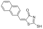(5E)-2-Mercapto-5-(2-naphthylmethylene)-1,3-thiazol-4(5H)-oneStructure,107916-92-7Structure (5E)-2-Mercapto-5-(2-naphthylmethylene)-1,3-thiazol-4(5H)-one Structure,107916-92-7Structure