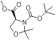(S)-(-)-3-tert-butoxycarbonyl-4-methoxycarbonyl-2,2-dimethyl-1,3-oxazolidine Structure,108149-60-6Structure