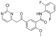 5-(2-(2-氯嘧啶-4-基)乙?；?-n-(2,6-二氟苯基)-2-甲氧基苯甲酰胺結(jié)構(gòu)式_1089278-52-3結(jié)構(gòu)式