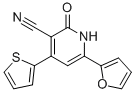 6-(2-Furyl)-2-oxo-4-(2-thienyl)-1,2-dihydro-3-pyridinecarbonitrileStructure,111121-81-4Structure 6-(2-Furyl)-2-oxo-4-(2-thienyl)-1,2-dihydro-3-pyridinecarbonitrile Structure,111121-81-4Structure