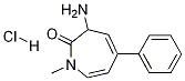 3-Amino-1-methyl-5-phenyl-1h-azepin-2(3h)-one hydrochlorideStructure,1116395-27-7Structure 3-Amino-1-methyl-5-phenyl-1h-azepin-2(3h)-one hydrochloride Structure,1116395-27-7Structure