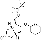 [3aS-(3aa,4a,5b,6aa)]-4-[[[(叔丁基)二甲基硅]氧]甲基]-5-[(四氫-2H-吡喃-2-基)氧基]六氫-2(1H)-二并環(huán)戊二烯酮結(jié)構(gòu)式_112168-22-6結(jié)構(gòu)式