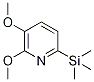 2,3-Dimethoxy-6-(trimethylsilyl)pyridineStructure,1131335-54-0Structure 2,3-Dimethoxy-6-(trimethylsilyl)pyridine Structure,1131335-54-0Structure