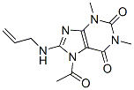 (9ci)-7-乙?；?3,7-二氫-1,3-二甲基-8-(2-丙烯基氨基)-1H-嘌呤-2,6-二酮結(jié)構(gòu)式_113400-00-3結(jié)構(gòu)式