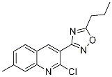 2-Chloro-7-methyl-3-(5-propyl-1,2,4-oxadiazol-3-yl)quinolineStructure,1142201-66-8Structure 2-Chloro-7-methyl-3-(5-propyl-1,2,4-oxadiazol-3-yl)quinoline Structure,1142201-66-8Structure