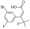 2-Pentenoic acid, 3-(3-bromo-5-fluorophenyl)-4-fluoro-4-methyl-Structure,1147871-77-9Structure 2-Pentenoic acid, 3-(3-bromo-5-fluorophenyl)-4-fluoro-4-methyl- Structure,1147871-77-9Structure