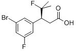 Benzenepropanoic acid, 3-bromo-5-fluoro-β-(1-fluoro-1-methylethyl)-, (βS)-Structure,1147871-78-0Structure Benzenepropanoic acid, 3-bromo-5-fluoro-β-(1-fluoro-1-methylethyl)-, (βS)- Structure,1147871-78-0Structure
