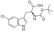 L-N-Boc-5-氯色氨酸結構式_114873-08-4結構式