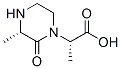 [s-(r*,r*)]-(9ci)--alpha-,3-二甲基-2-氧代-1-哌嗪乙酸結(jié)構(gòu)式_114966-97-1結(jié)構(gòu)式