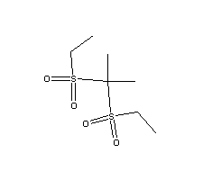 Propane,2,2-bis(ethylsulfonyl)-Structure,115-24-2Structure Propane,2,2-bis(ethylsulfonyl)- Structure,115-24-2Structure