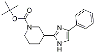 Tert-butyl 3-(4-phenyl-1h-imidazol-2-yl)piperidine-1-carboxylateStructure,1153269-45-4Structure Tert-butyl 3-(4-phenyl-1h-imidazol-2-yl)piperidine-1-carboxylate Structure,1153269-45-4Structure