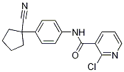 2-氯-N-[4-(1-氰基環(huán)戊基)苯基]-3-吡啶羧酰胺結(jié)構(gòu)式_1158560-99-6結(jié)構(gòu)式