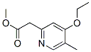 (9ci)-4-乙氧基-5-甲基-2-吡啶乙酸甲酯結(jié)構(gòu)式_116419-06-8結(jié)構(gòu)式