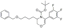 3-(4-(芐氧基)丁基)-5-(3,4,5-三氟苯基)-2H-1,4-噁嗪-4(3h)-羧酸叔丁酯結(jié)構(gòu)式_1166394-99-5結(jié)構(gòu)式