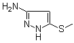 3-(Methylthio)-1H-pyrazol-5-amineStructure,117736-74-0Structure 3-(Methylthio)-1H-pyrazol-5-amine Structure,117736-74-0Structure