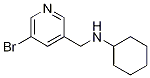 N-((5-溴吡啶-3-基)甲基)環(huán)己胺結(jié)構(gòu)式_1184409-99-1結(jié)構(gòu)式