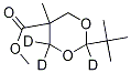 2-Tert-butyl-5-methyl-1,3-dioxane-5-carboxylic acid methyl ester-d3Structure,1185175-97-6Structure 2-Tert-butyl-5-methyl-1,3-dioxane-5-carboxylic acid methyl ester-d3 Structure,1185175-97-6Structure