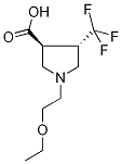 (3S,4s)-1-(2-ethoxyethyl)-4-(trifluoromethyl)-pyrrolidine-3-carboxylic acidStructure,1186655-16-2Structure (3S,4s)-1-(2-ethoxyethyl)-4-(trifluoromethyl)-pyrrolidine-3-carboxylic acid Structure,1186655-16-2Structure
