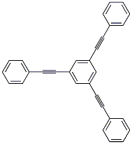 1,3,5-Tris(phenylethynyl)benzeneStructure,118688-56-5Structure 1,3,5-Tris(phenylethynyl)benzene Structure,118688-56-5Structure