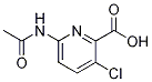 6-Acetamido-3-chloropicolinic acidStructure,1187386-38-4Structure 6-Acetamido-3-chloropicolinic acid Structure,1187386-38-4Structure