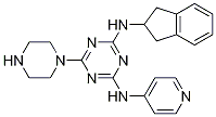 n2-(2,3-二氫-1H-茚-2-基)-6-(1-哌嗪)-n4-4-吡啶-1,3,5-三嗪-2,4-二胺結(jié)構(gòu)式_1197406-41-9結(jié)構(gòu)式