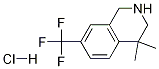 4,4-Dimethyl-7-(trifluoromethyl)-1,2,3,4-tetrahydroisoquinoline hydrochlorideStructure,1203683-03-7Structure 4,4-Dimethyl-7-(trifluoromethyl)-1,2,3,4-tetrahydroisoquinoline hydrochloride Structure,1203683-03-7Structure