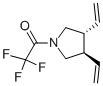 反式-(9CI)-3,4-二乙烯-1-(三氟乙?；?-吡咯烷結(jié)構(gòu)式_120568-86-7結(jié)構(gòu)式