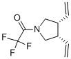 順式-(9CI)-3,4-二乙烯-1-(三氟乙?；?-吡咯烷結構式_120568-87-8結構式