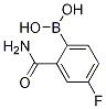 2-Carbamoyl-4-fluorophenylboronic acidStructure,1217500-90-7Structure 2-Carbamoyl-4-fluorophenylboronic acid Structure,1217500-90-7Structure
