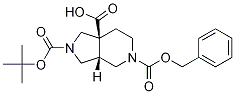 (3Ar,7as)-5-((benzyloxy)carbonyl)-2-(tert-butoxycarbonyl)octahydro-1h-pyrrolo[3,4-c]pyridine-7a-carboxylicacid Structure,1217630-99-3Structure