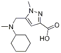 5-((Cyclohexyl(methyl)amino)methyl)-1-methyl-1h-pyrazole-3-carboxylic acidStructure,1223748-31-9Structure 5-((Cyclohexyl(methyl)amino)methyl)-1-methyl-1h-pyrazole-3-carboxylic acid Structure,1223748-31-9Structure
