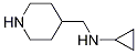 環(huán)丙基-哌啶-4-甲基-胺結(jié)構(gòu)式_1225472-72-9結(jié)構(gòu)式